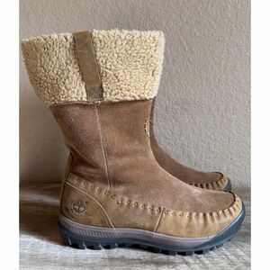 Timberland Earthkeepers Mount Holly suede leather Waterproof Boots faux fur